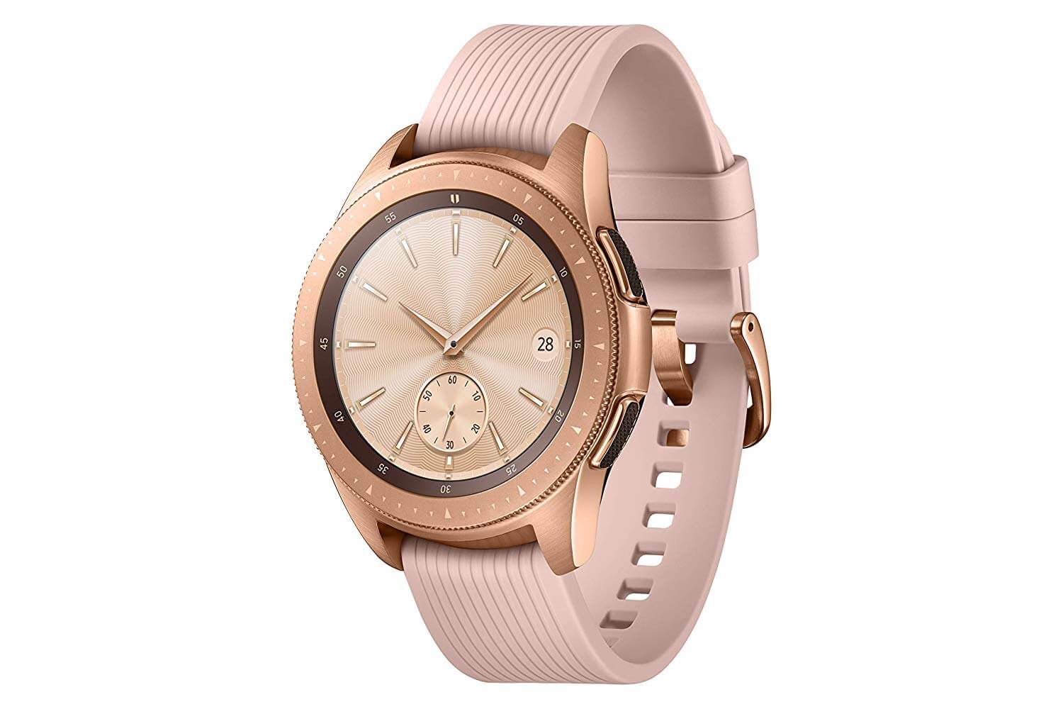 三星Samsung Galaxy Watch LTE版 42mm 玫瑰金 Super AMOLED屏幕 4天续航，到手279欧，原价345欧！全德免邮！