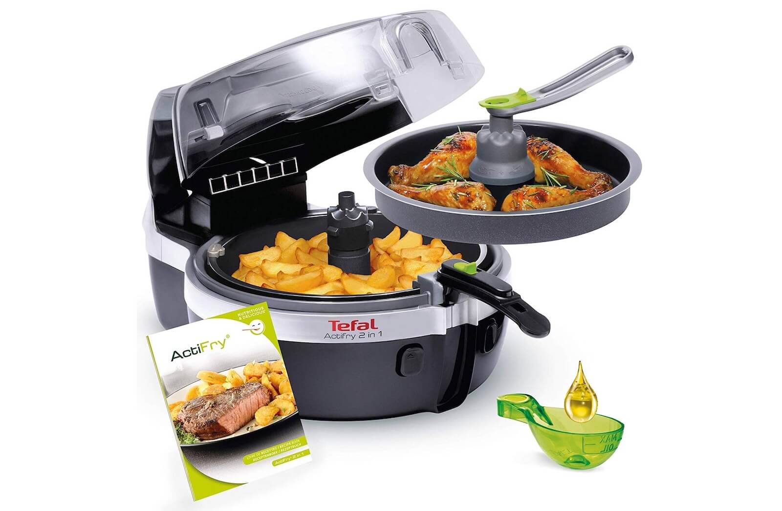 特福 Tefal YV9601 ActiFry 2合1空气炸锅 1400W 1.5kg容量,到手144.99欧,原价374.99欧!全德免邮!