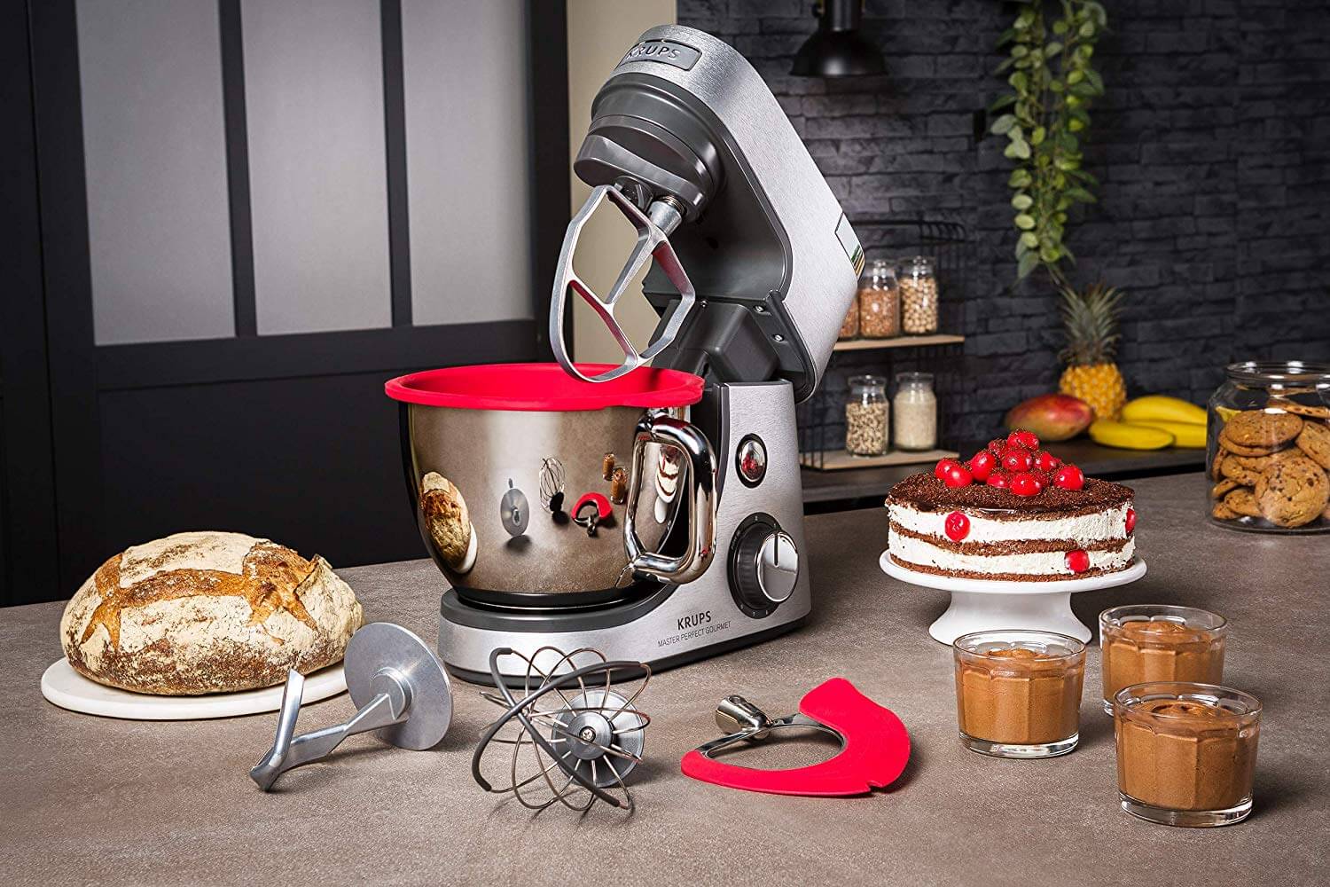 Krups KA631D Master Perfect Gourmet 厨师机 1100W 4.6升搅拌碗 8档速度,到手254.99欧,原价519.99欧!
