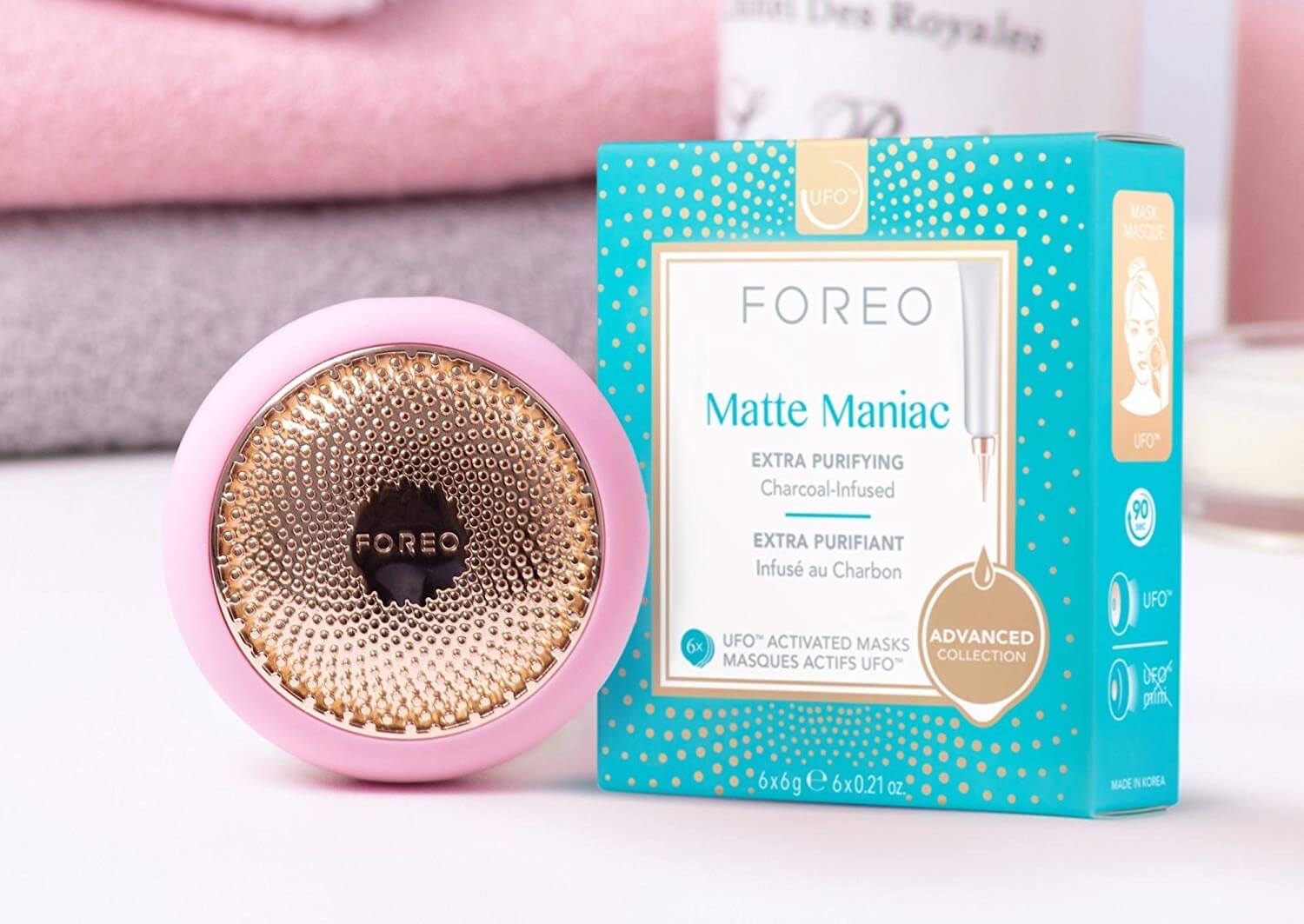 FOREO UFO Activated 哑光狂人激活面膜 六片装,现在到手17.99欧!!
