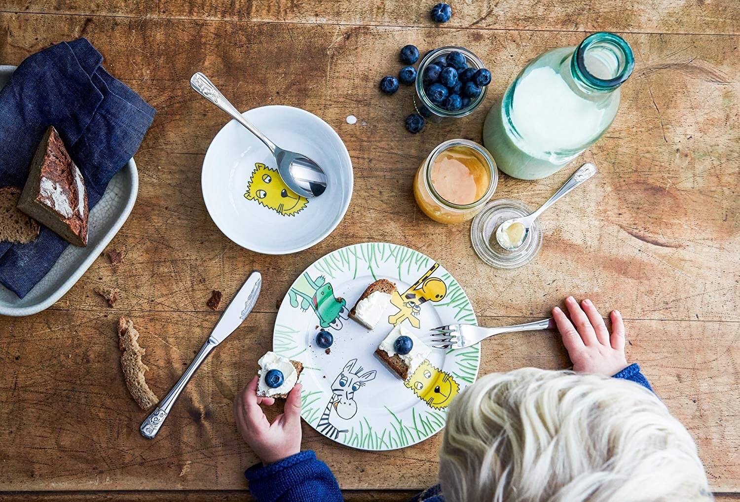 福腾宝 WMF Safari 野生动物园系列不锈钢儿童餐具6件套 3岁以上适用,现在到手29.99欧!!