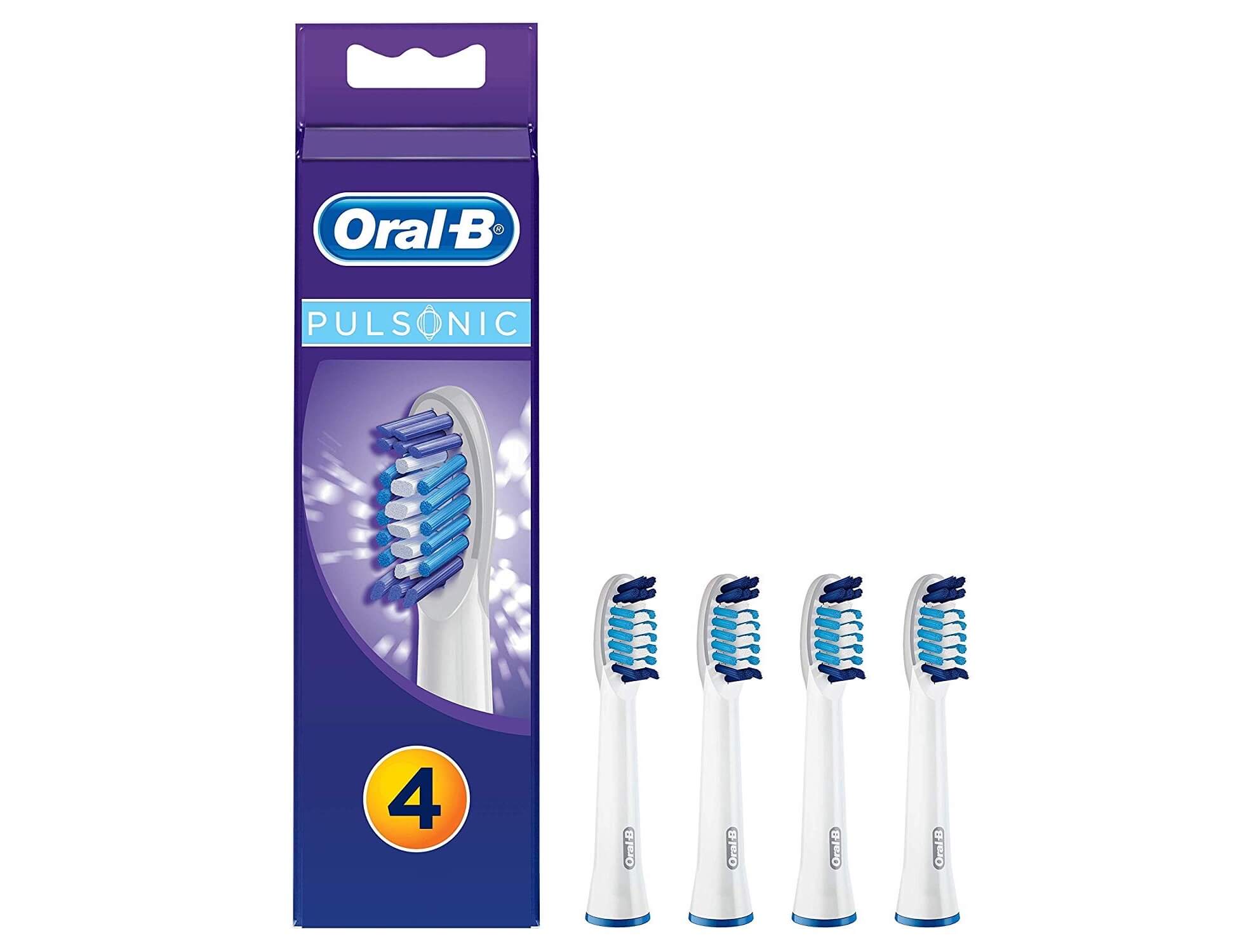 欧乐 Oral-B Pulsonic 电动牙刷头 4支装 适合所有Oral-B Pulsonic 电动牙刷,到手12.95欧,原价22.99欧!
