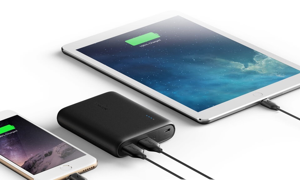 Anker PowerCore 13000mAh 便携式充电宝 移动电源 超大容量超小体形 支持PowerIQ和VoltageBoost技术,到手20.79欧,原价39.99欧!特价!