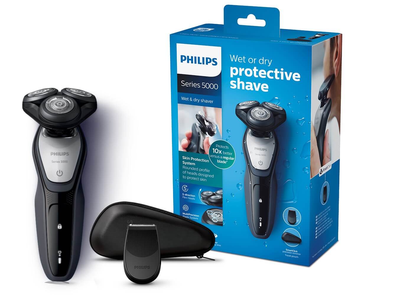 飞利浦 Philips 5000系列 S5290/12 电动剃须刀 带多功能精密修剪器，到手58.99欧，原价78.99欧！全德免邮！