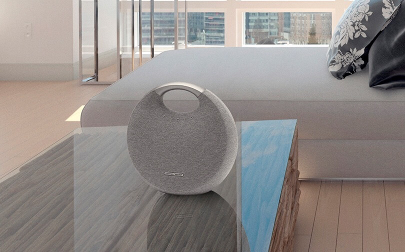 2018红点大奖 哈曼卡顿 Harman Kardon Onyx Studio 5 蓝牙音箱 音乐星环 8小时续航，现在到手108.72欧！！