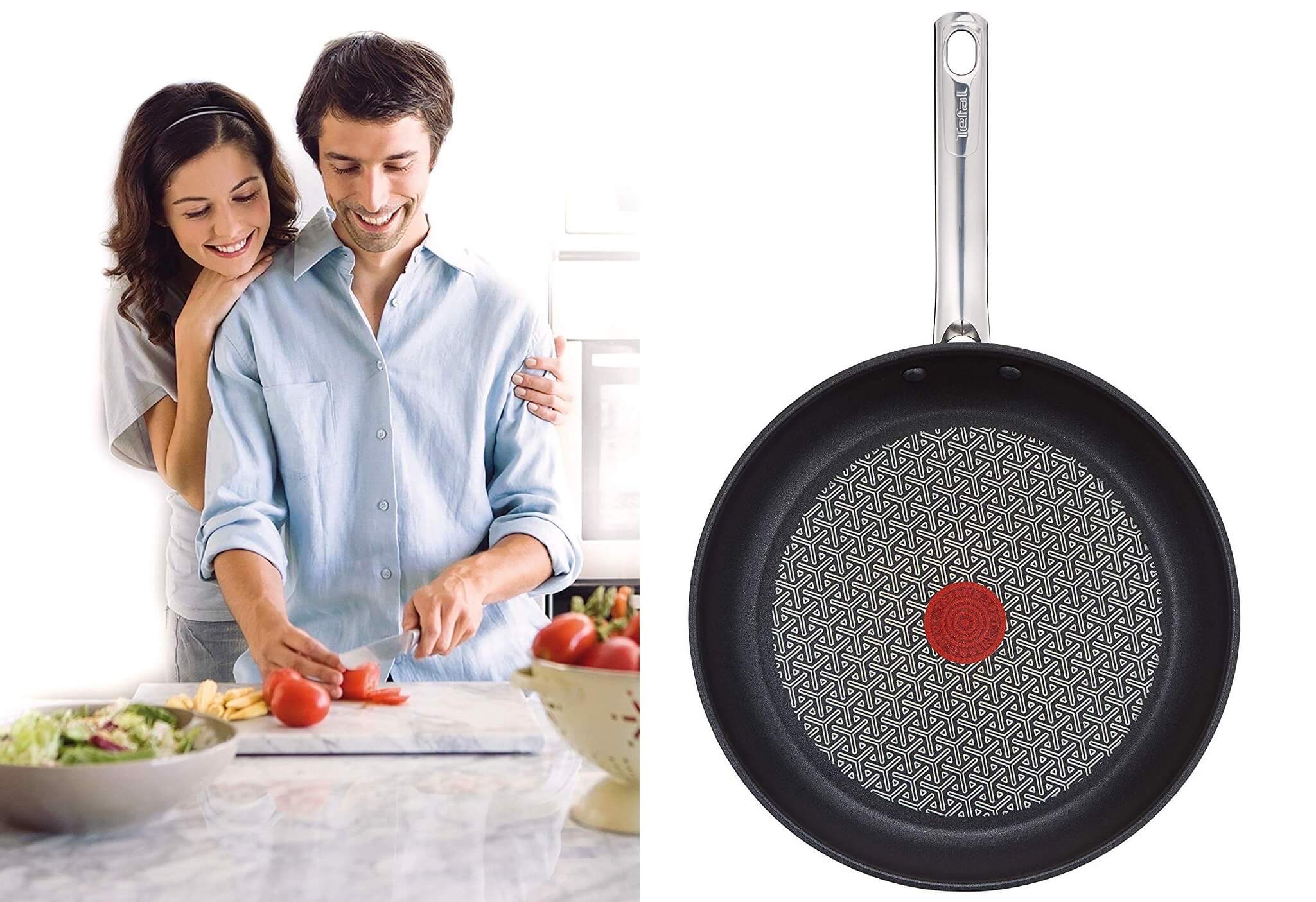 特福 Tefal A70406 Duetto 平底锅 28cm 电磁炉适用，到手26.99欧，原价28.99欧！