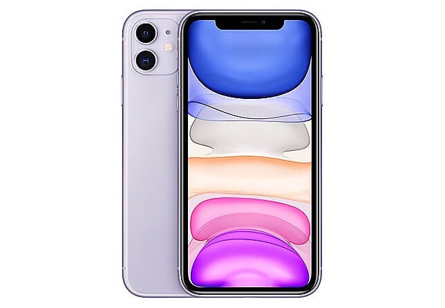 苹果 Apple iPhone 11 智能手机 紫色版 64 GB A13 Bionic 处理器 续航更佳 支持双卡双待，到手539欧，原价799欧！！