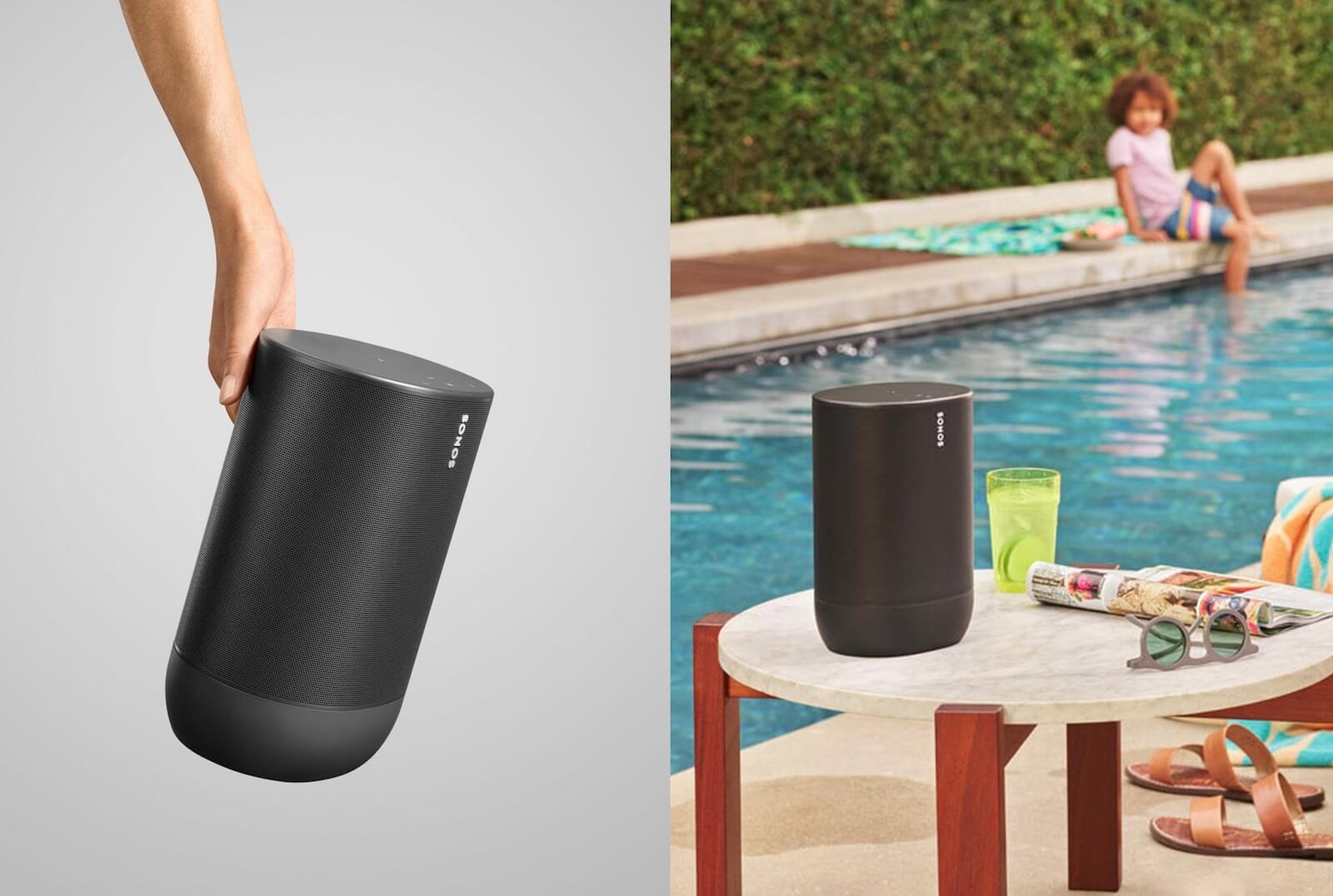 Sonos Move 蓝牙智能便携音箱 IP56级防水 支持Alexa和Google Assistant语音助手 支持AirPlay 2,现在到手380欧!!