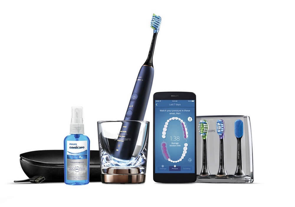 飞利浦 Philips Sonicare Diamon Clean HX9954/53 钻石亮白声波电动牙刷 带充电杯 旅行收纳盒,到手199.99欧,原价239.95欧!特价!