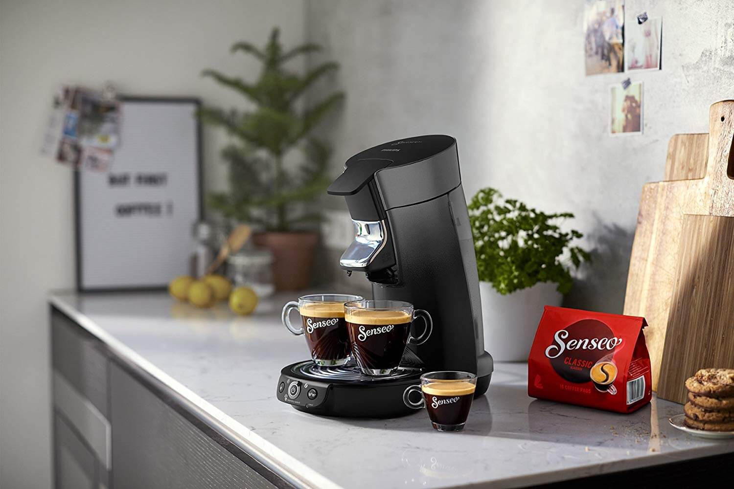 飞利浦 Philips Senseo HD6566/50 Viva Café 咖啡机 黑色,到手44.99欧,原价114.99欧!