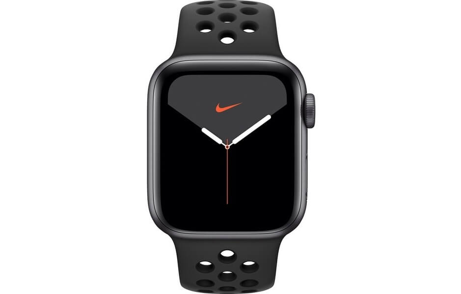苹果Apple Watch 第5代GPS 40mm太空灰铝表盘Nike运动表带搭载watchOS 6