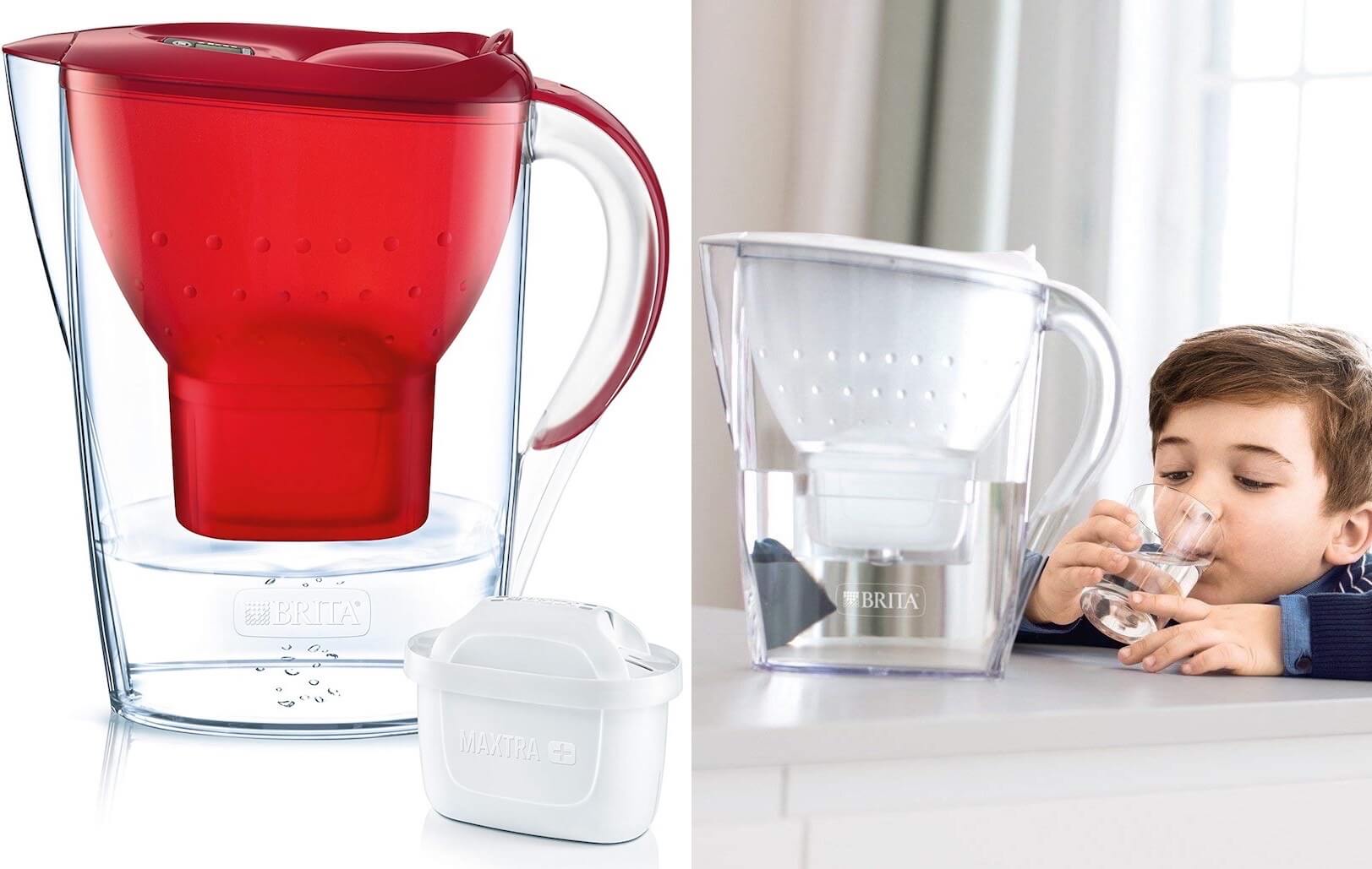 碧然德 Brita Marella 滤水壶红色款 带1个Maxtra+滤芯,到手24.24欧!