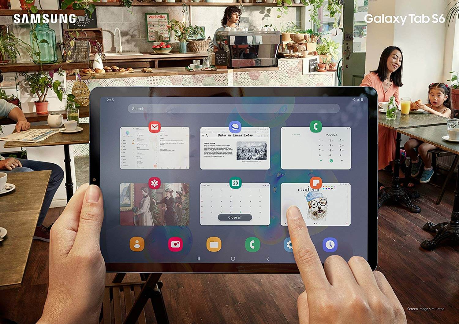 三星 Samsung Galaxy Tab S6 T865 10.5寸平板电脑 LTE 灰色 7040 mAh大电池,到手548欧,原价869欧!