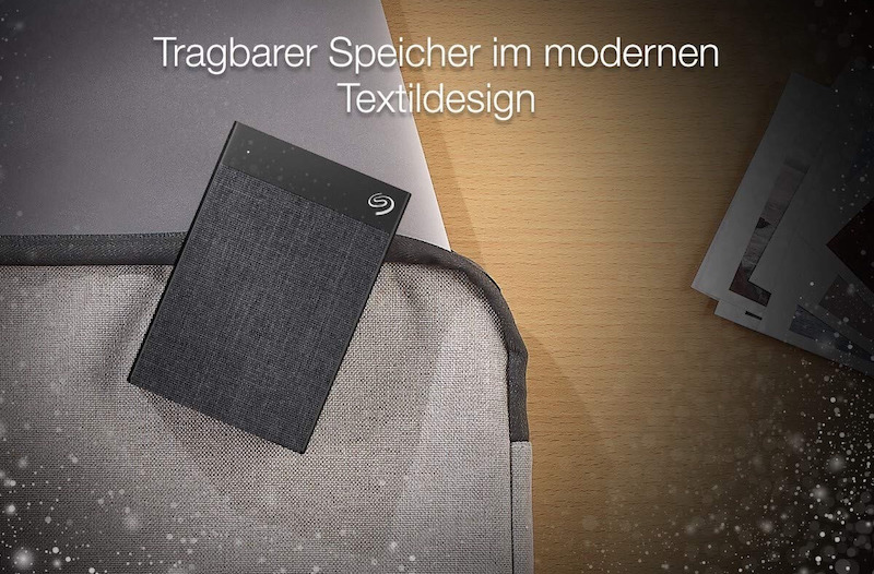 希捷 Seagate Backup Plus Ultra Touch 1TB 锦移动硬盘 黑色,到手42.91欧,原价54.4欧!