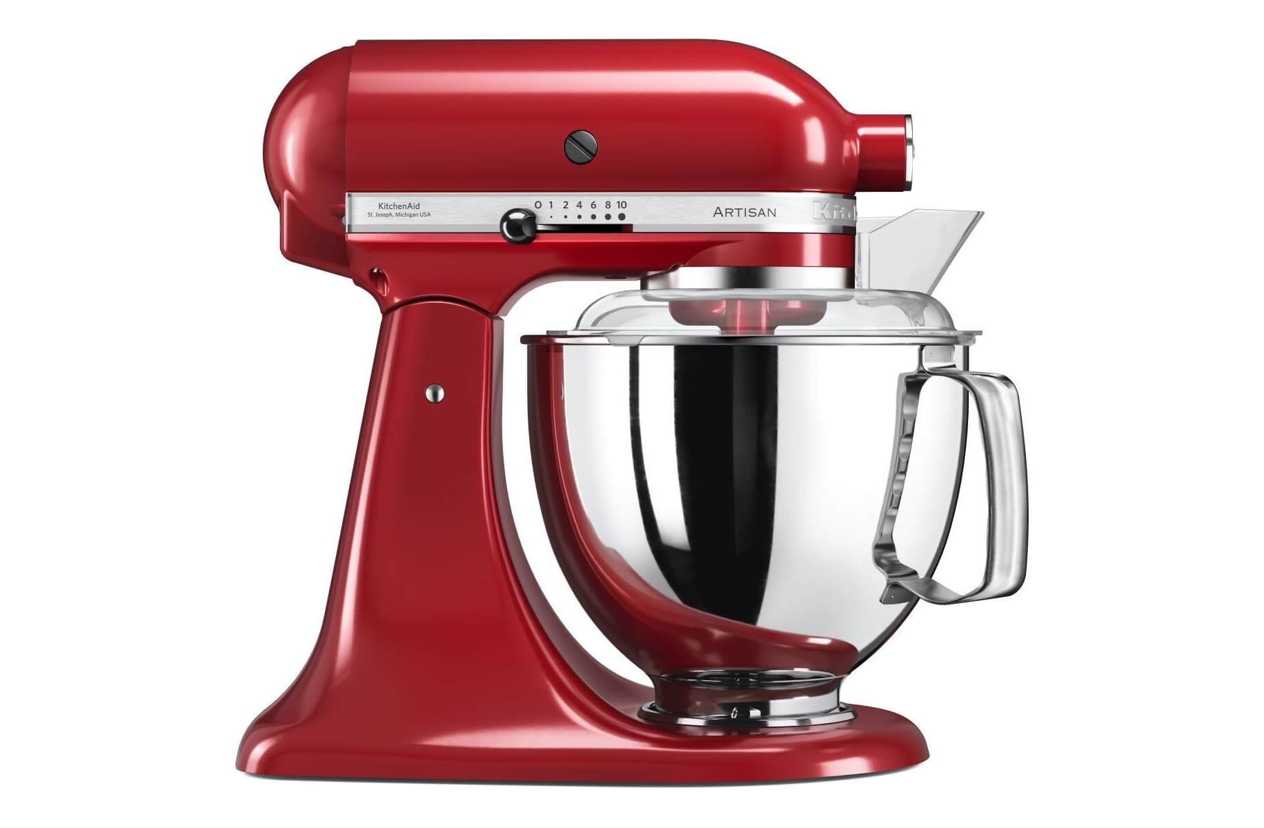 Kitchenaid Artisan 5KSM175 厨师机 300W功率 4.8L搅拌碗(红色),到手579欧,原价699欧!特价!