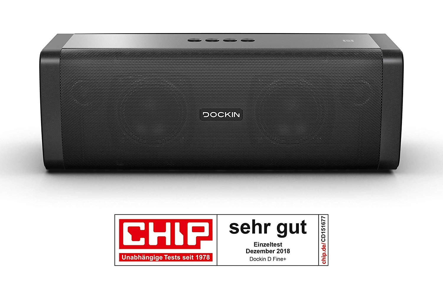 DOCKIN D FINE+ Hi-Fi 高保真立体声蓝牙音箱 支持蓝牙4.2 NFC和aptX IP55防水 14小时续航，到手89.92欧，原价179.95欧！特价！