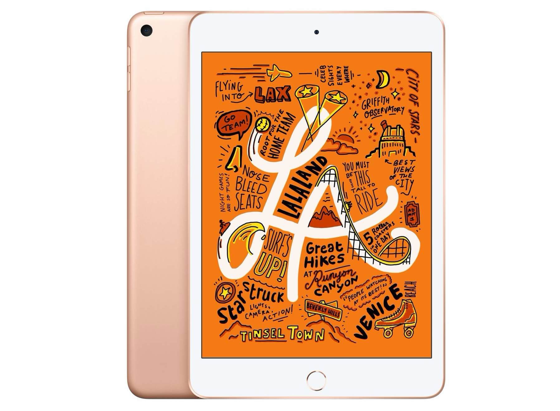 苹果 Apple iPad mini (2019) 256GB WiFi 7.9寸视网膜屏 A12处理器 金色，到手588.02欧，原价619欧！