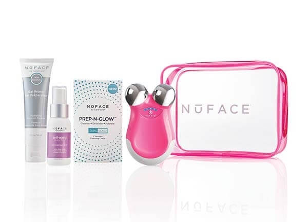 好莱坞影星和超模都在用！ NuFACE Mini PowerLift Microcurrent Collection 瘦脸紧肤仪粉色版套装，到手133欧，原价199欧！