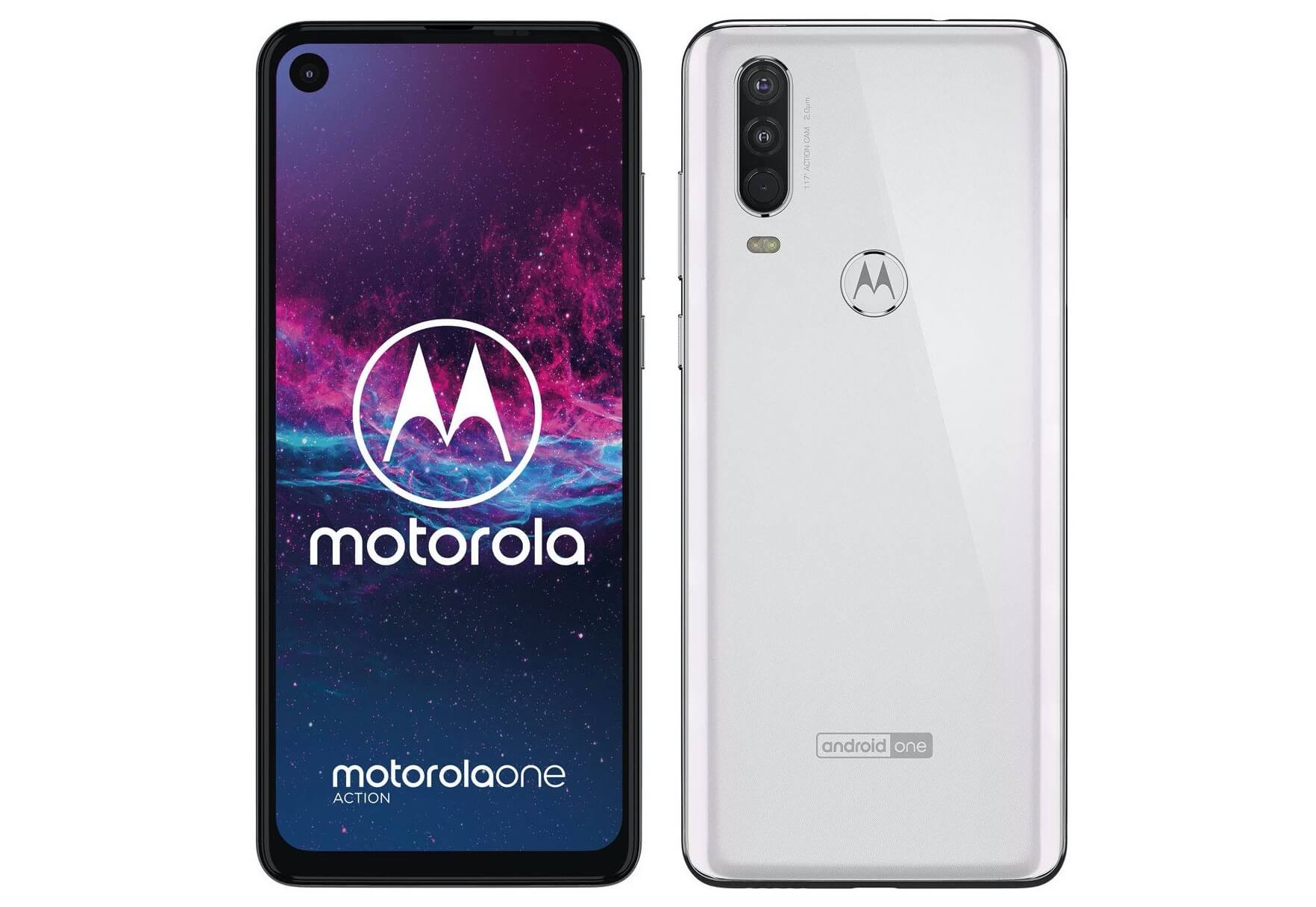 摩托罗拉 Motorola One Action 智能手机 6.3寸打孔屏 后置三摄 双卡双待 4GB/128GB 白色,到手159欧,原价183.99欧!