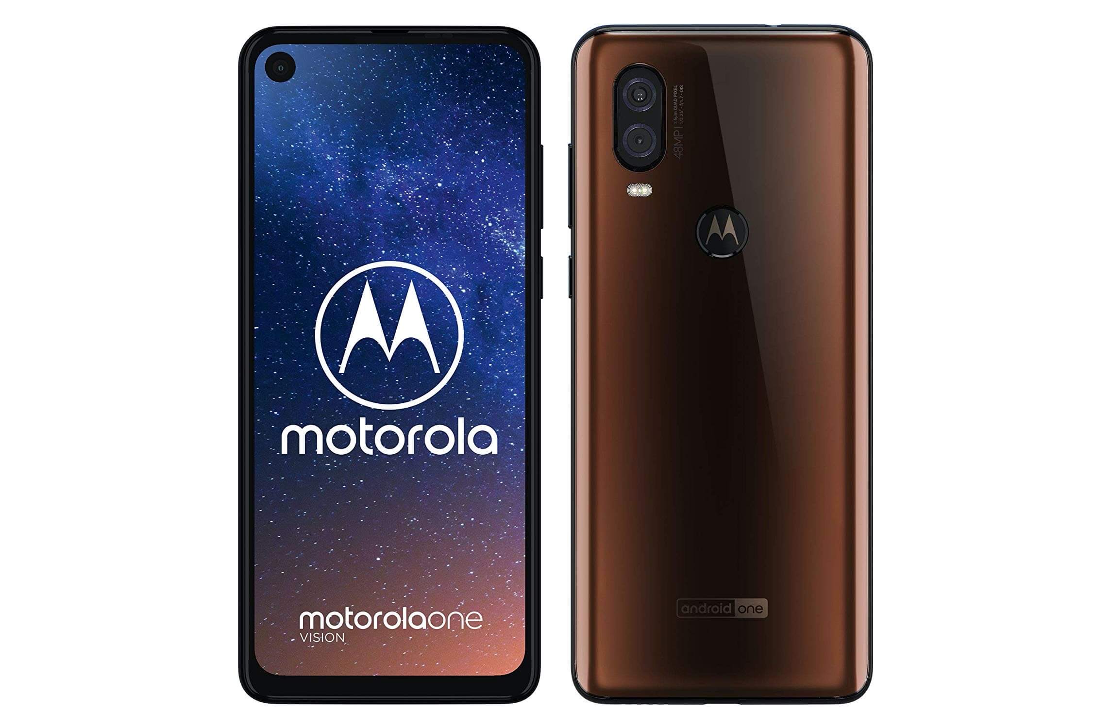 Motorola One Vision 6.3寸 智能手机 4 GB/128 GB 铜色渐变色 21:9打孔屏，到手218.32欧，原价299.99欧！