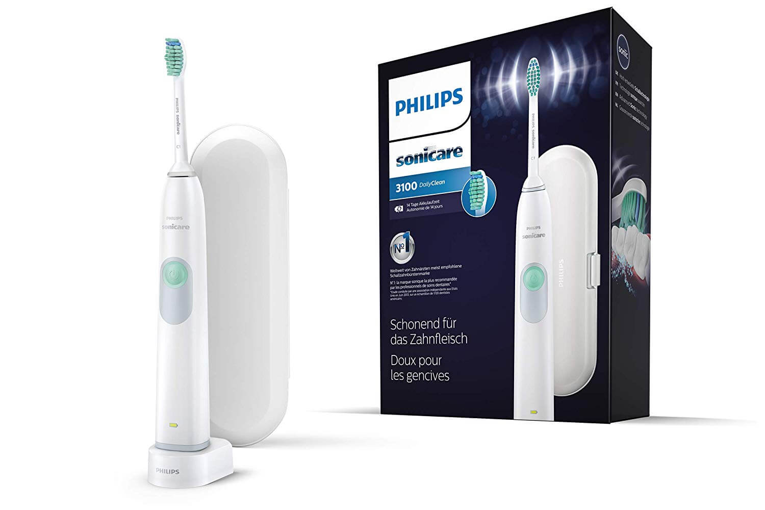 飞利浦 Philips Sonicare DailyClean 3100 HX6221/22 声波电动牙刷，到手36.99欧，原价69.99欧！全德免邮！