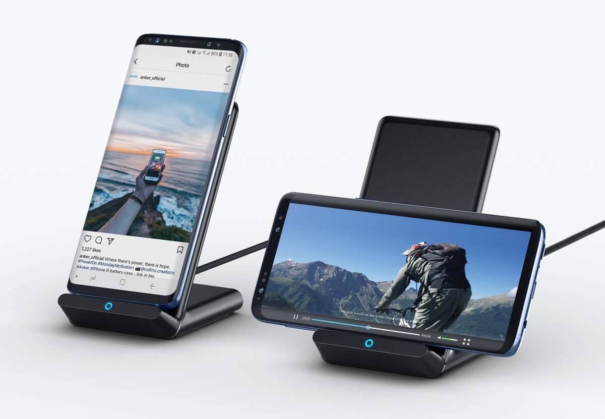 Anker PowerWave 立式无线充电器 2只装 支持苹果手机7.5W快充 安卓10W快充,到手28.49欧,原价42.99欧!