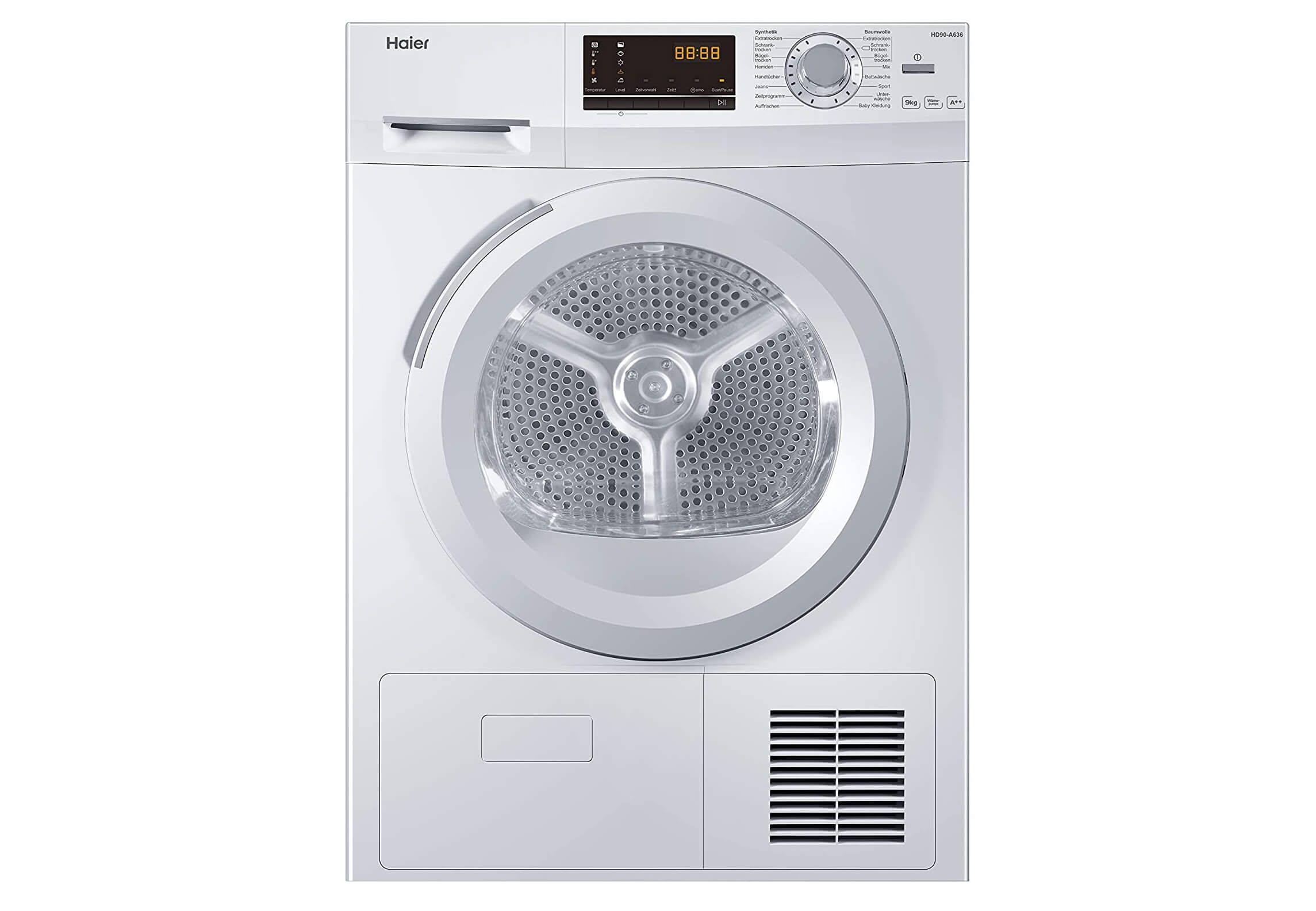 海尔 Haier HD90-A636 烘干机 9kg A++能源等级,到手309.9欧,原价799欧!特价!