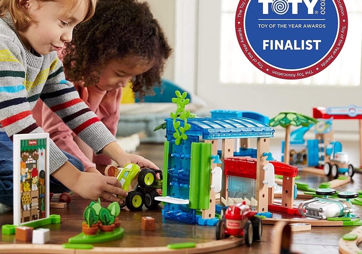 费雪 Fisher-Price FXG14 木质玩具小镇 适合3岁以上,到手18欧,原价32.9欧!特价!