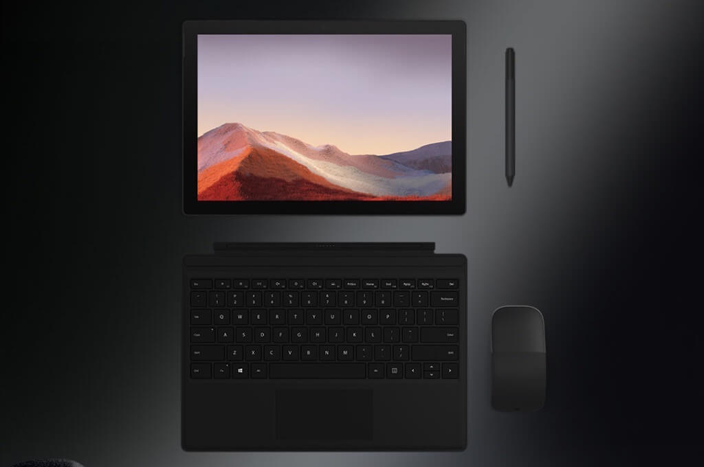 微软 Microsoft Surface Pro 7 12.3寸 二合一笔记本电脑 Intel Core i7 16GB/256GB 黑色，到手1,099欧，原价1,649欧！！