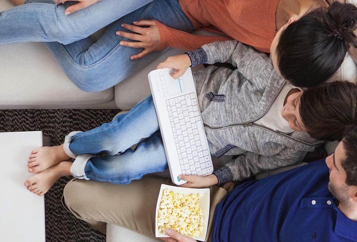 罗技 Logitech K400 Plus Touch 白色无线键盘 德语键盘,到手34.94欧,原价34.99欧!!