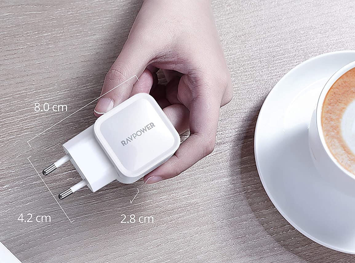 RAVPower 30W氮化镓PD快充充电器 适用于平板 手机 Mac电脑等，到手10.99欧，原价21.99欧！特价！