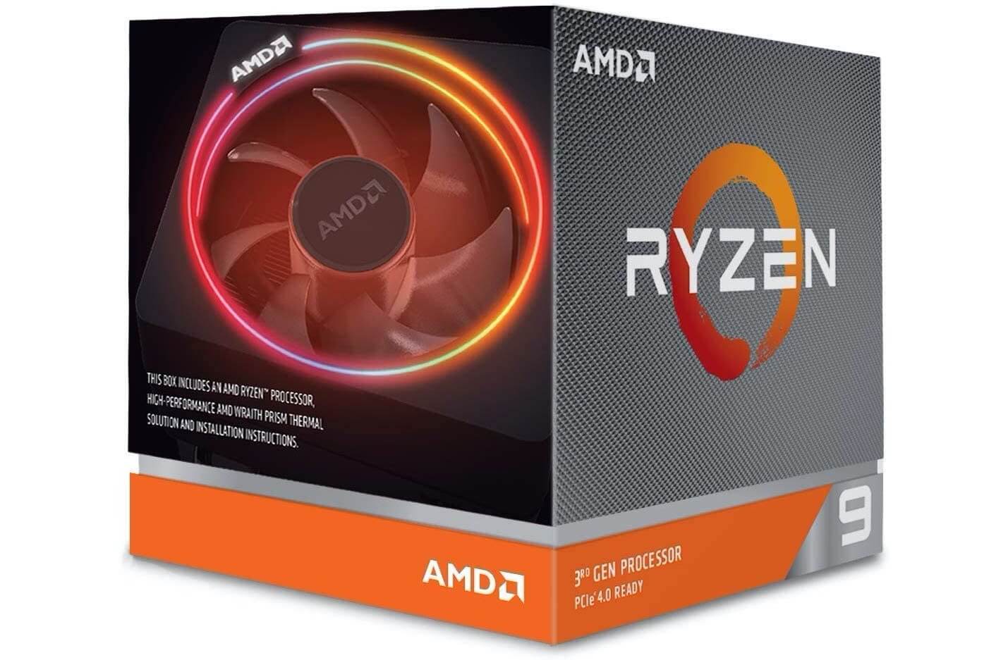 AMD Ryzen 9 3900x CPU 4.6GHz 12核24线程 7nm工艺 AM4接口 70MB缓存 带Wraith Prism散热器,到手409欧,原价559.99欧!