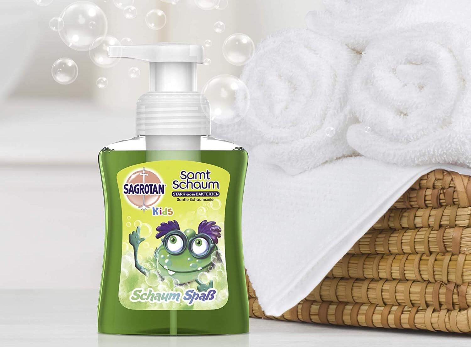 Sagrotan Kids 儿童泡沫芦荟香味洗手液  6瓶x250毫升，到手17.94欧！！