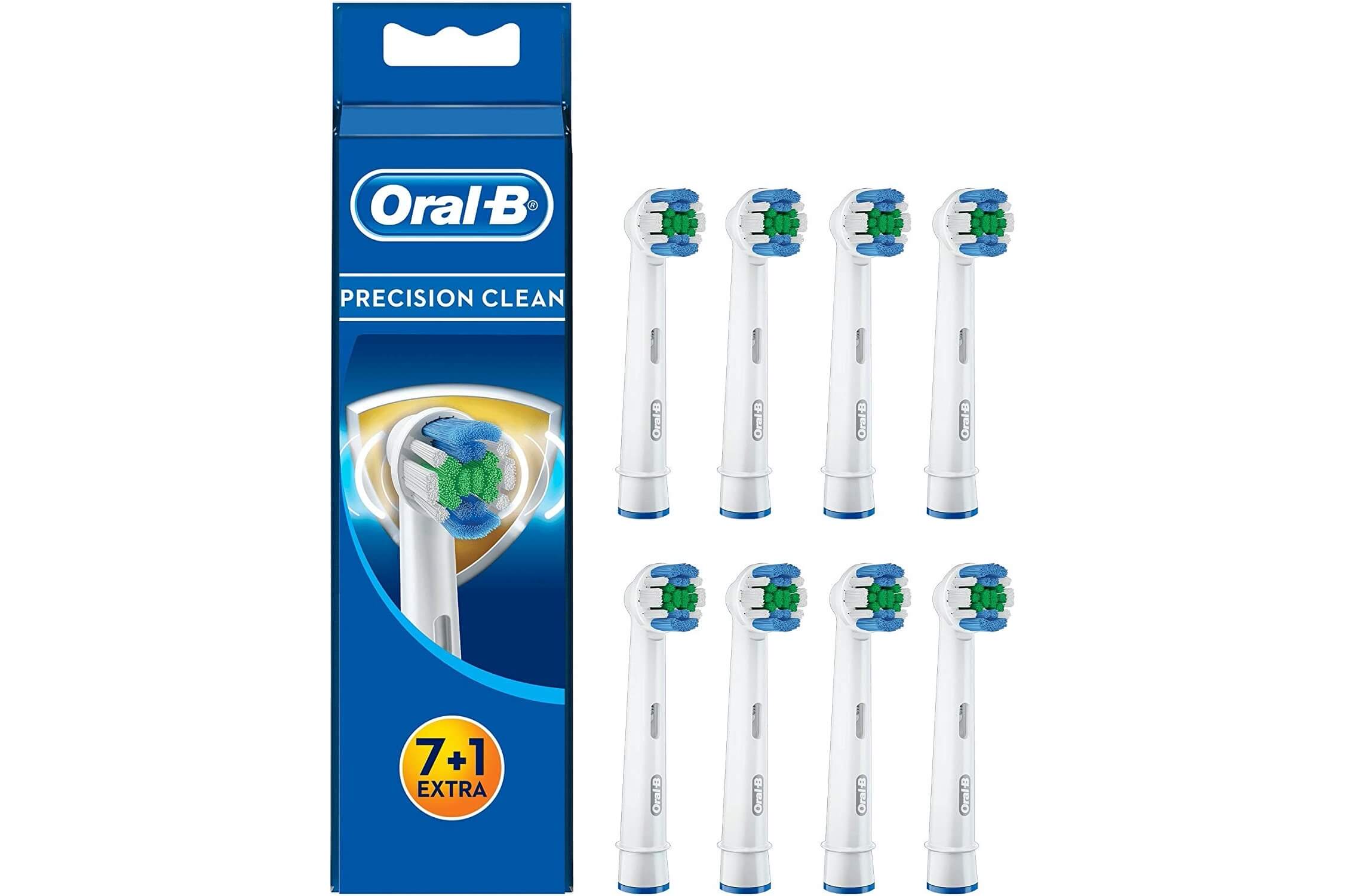 欧乐B Oral-B Precision Clean 电动牙刷替换刷头8只装,到手16.95欧,原价24.99欧!