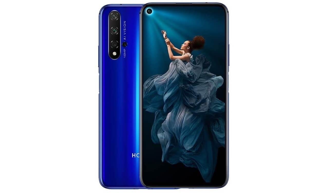 荣耀 HONOR 20 智能手机 幻影蓝 6.26吋全面屏 麒麟980 6GB/128GB 4800万超广角AI四摄,到手203.58欧,原价299欧!MediaMarket官网账号!