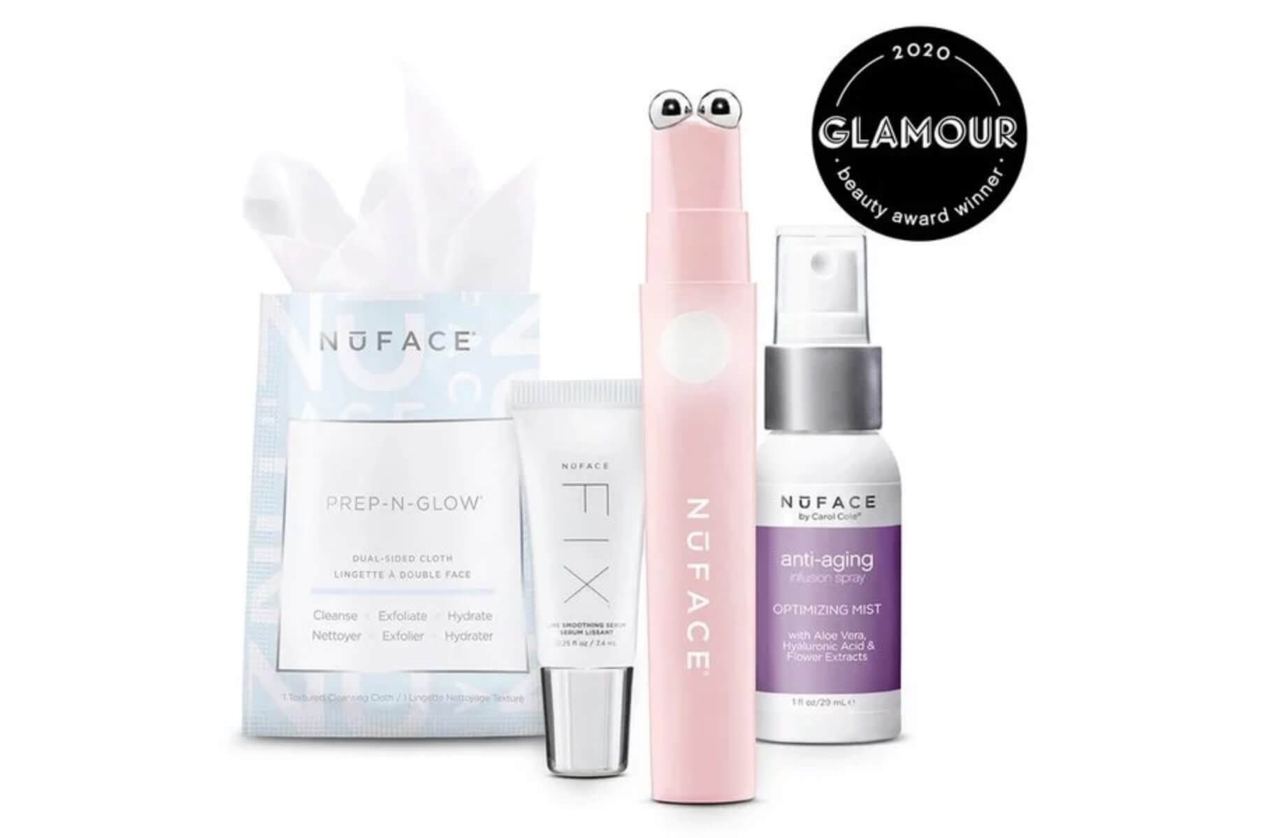 NuFace FIX Wanderlust 眼周微电流仪套装 眼唇祛纹舒缓仪 含祛纹精华液 保湿抗老喷雾，到手150欧，原价199欧！！