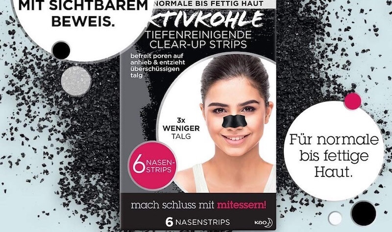 Bioré 碧柔深层清洁活性炭去黑头贴 6片装 去黑头 清洁毛孔,到手3.5欧,原价4.95欧!特价!