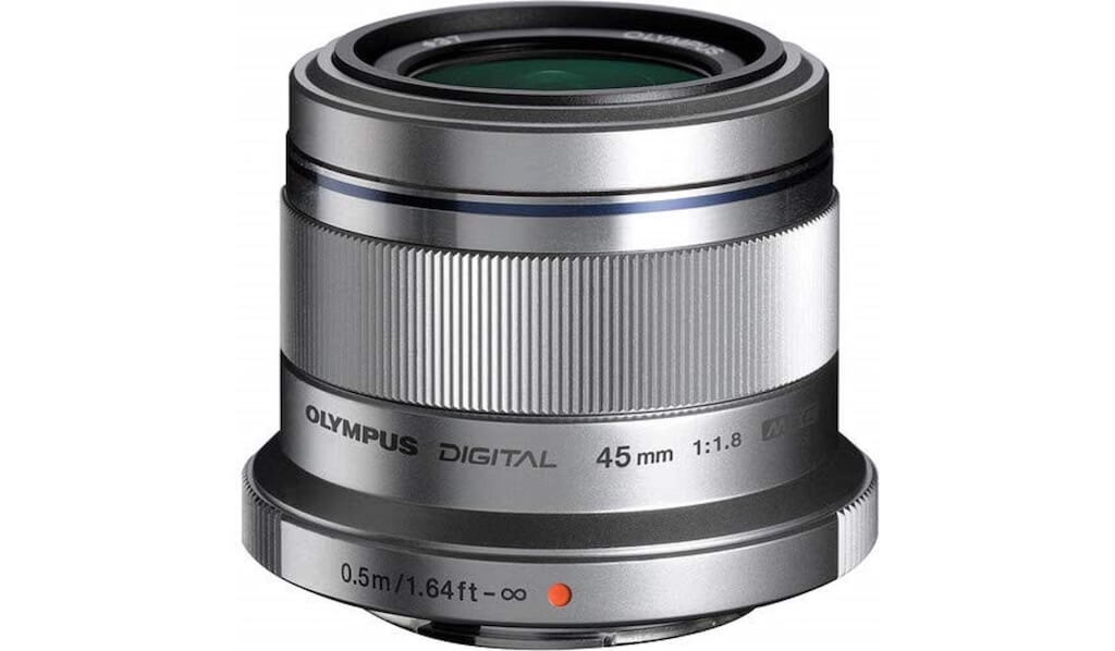 奥林巴斯 Olympus M.Zuiko Digital 45mm F1.8 镜头 银色 大光圈定焦 适合MFT相机，到手155.82欧，原价259.99欧！！