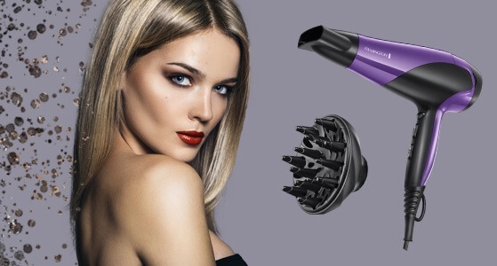 雷名顿 Remington D3190 负离子吹风机 陶瓷负离子护发吹风机 2200W功率 带造型风嘴,到手17.99欧,原价39.99欧!