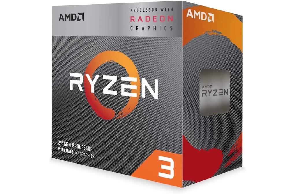 AMD Ryzen 3 3200G CPU处理器 4.2GHz AM4接口 6MB缓存 带Wraith Spire散热器,到手118.88欧,原价106欧!!