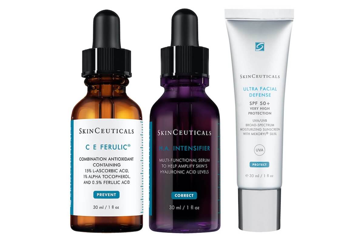 SkinCeuticals Best Sellers 修丽可最佳抗衰老套装3件套 含CE复合精华+菁致容颜防晒霜+紫米精华 价值超过314欧!,到手245.16欧,原价306.45欧!!