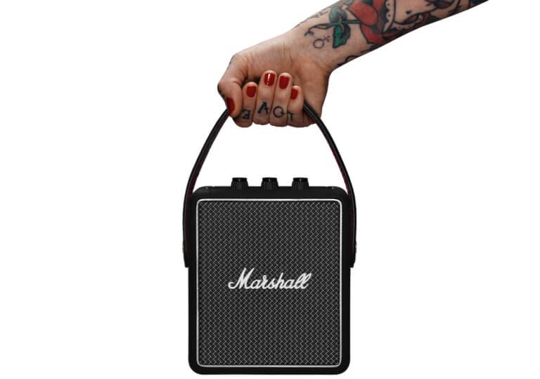 马歇尔 Marshall Stockwell II 便携式蓝牙音箱 黑色 蓝牙5.0 20小时续航 IPX4防水，到手125欧，原价199欧！特价！