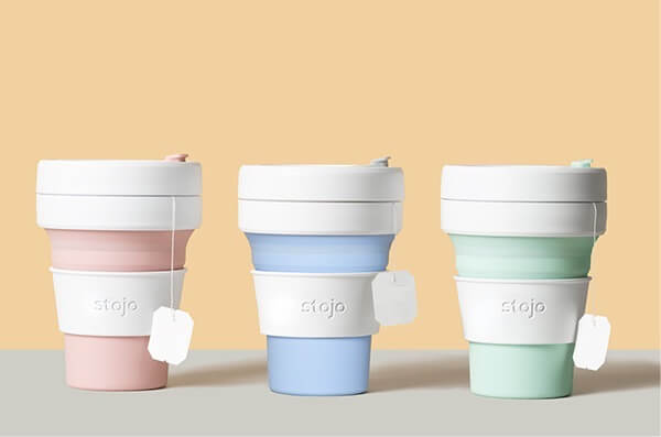 欧阳娜娜同款 美国Stojo 便携咖啡杯旅行随行杯 折叠压缩超便携 237ml,现在到手13.9欧!!