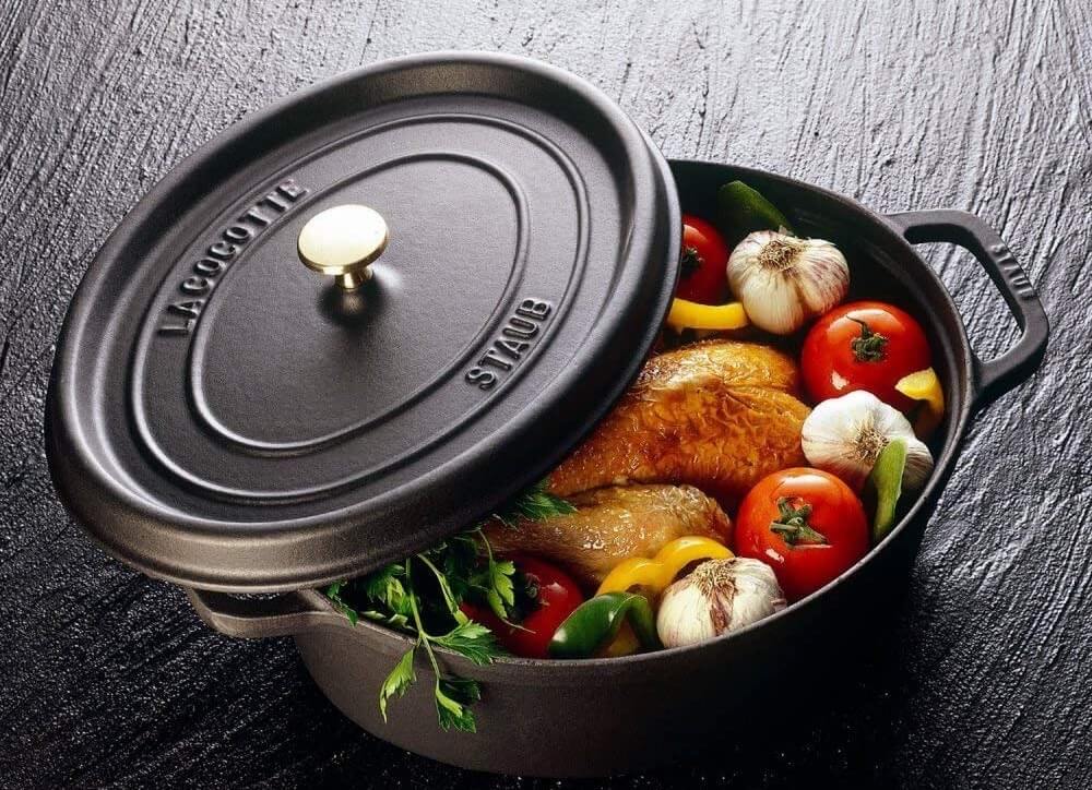 双立人旗下法国 Staub Cocotte 珐琅锅 33cm 黑色,到手115欧,原价299欧!