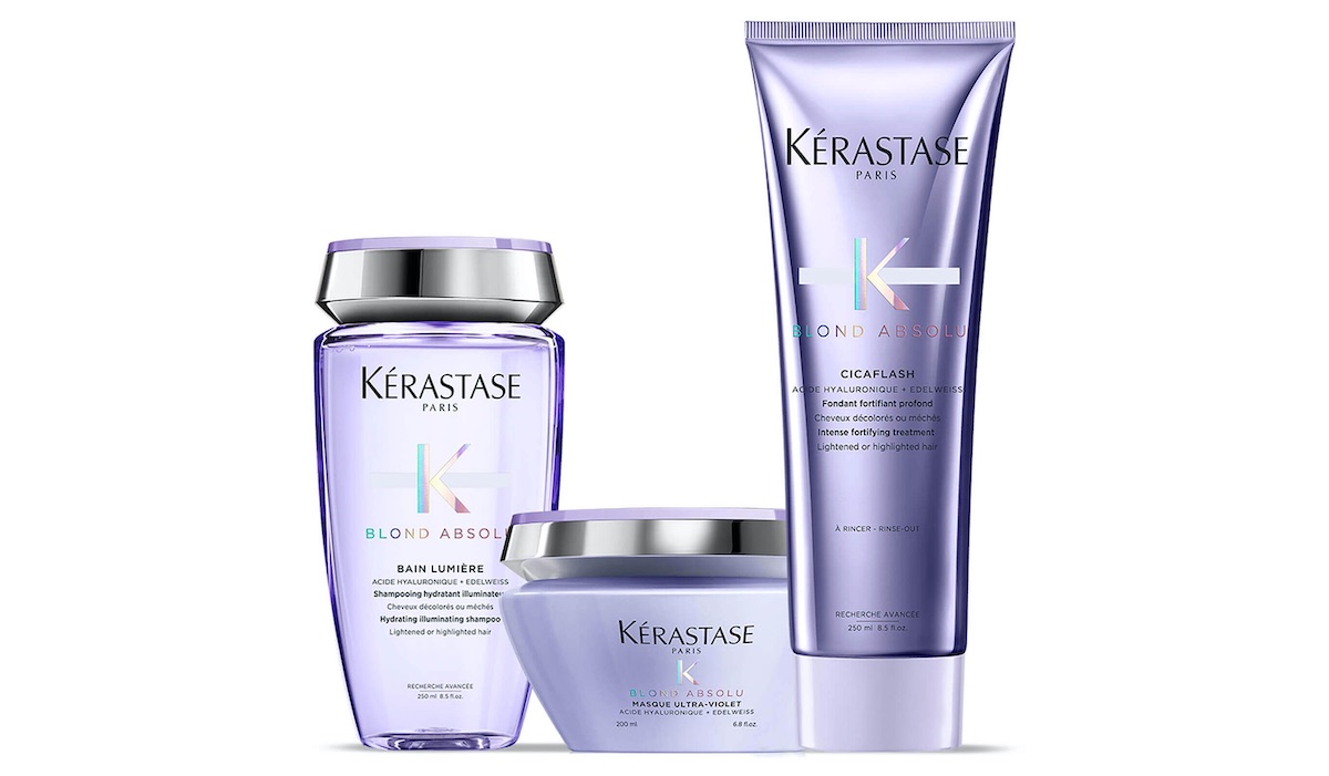 Kérastase Blond Absolu 耀光凝色洗发护发3件套 玻尿酸水光洗发护发套装，到手68欧，原价98.45欧！特价！