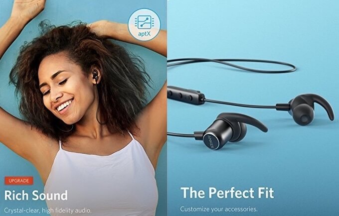 Anker Soundbuds Slim+ 入耳式蓝牙耳机 支持aptX 10小时续航 IPX7防水 蓝牙5.0,到手23.99欧,原价29.99欧!全德免邮!