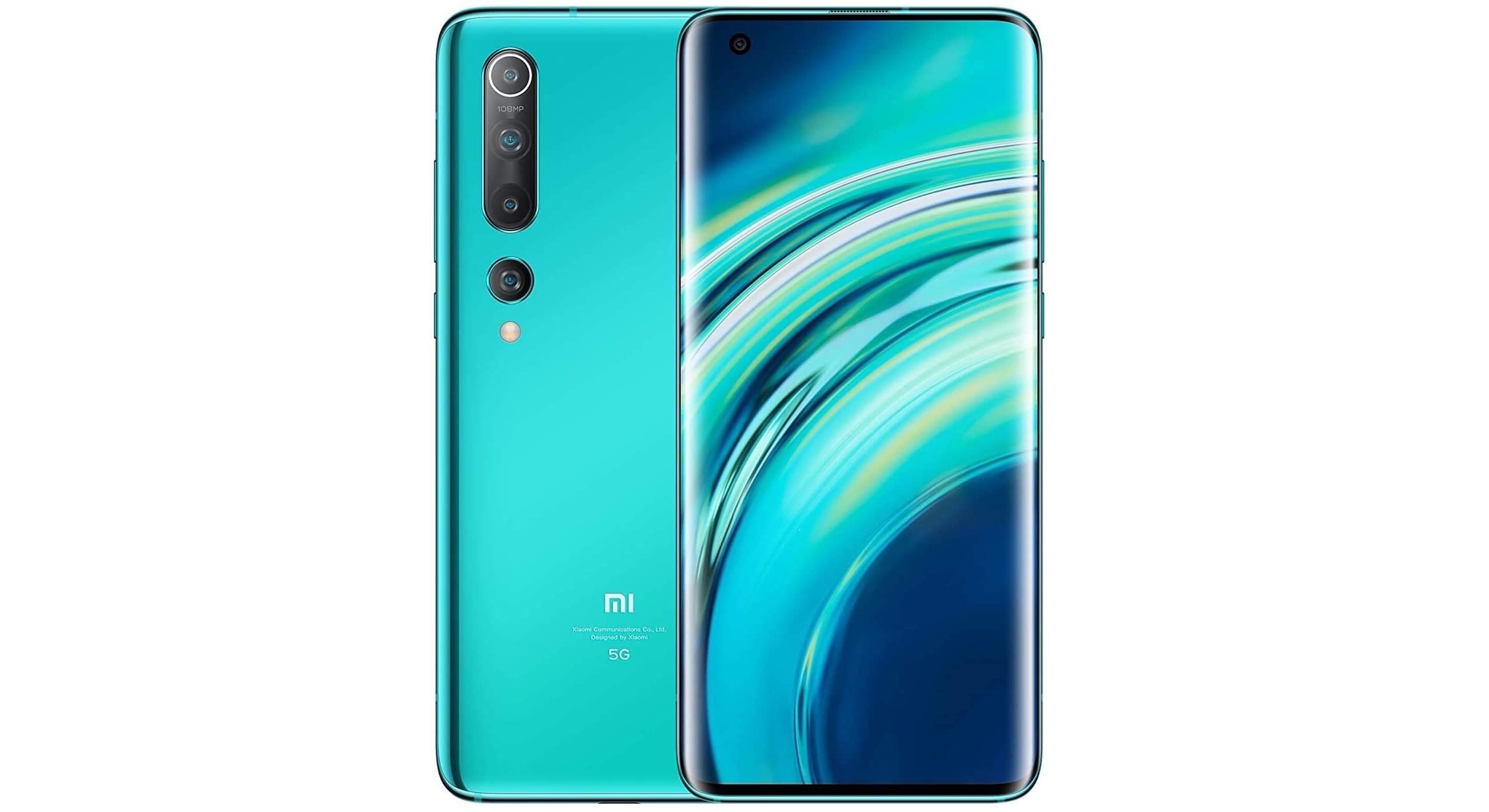 小米10 5G智能手机 6.67寸FHD+打孔屏 8GB/256GB 1亿像素相机 冰海蓝,到手639欧,原价899欧!