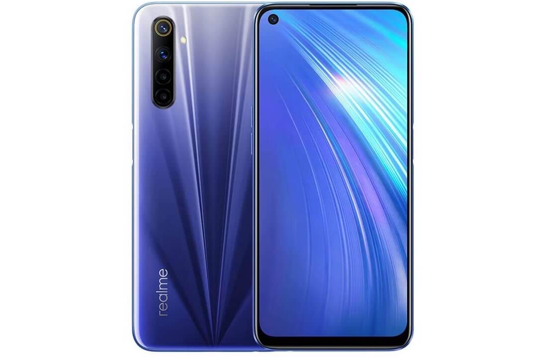 真我 realme 6 智能手机 蓝色 6.5寸FHD+挖孔屏 4GB/64GB 后置四摄 30W闪充，到手189欧，原价229.9欧！