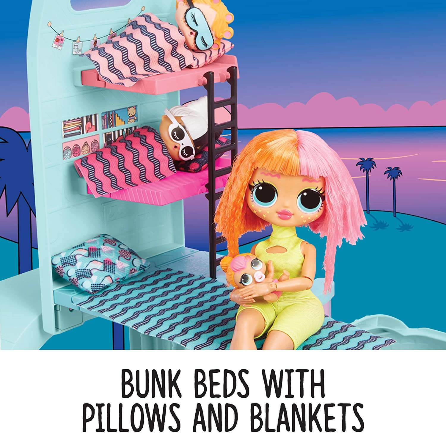 L.O.L. Surprise! Glamper Luxus Camping-Wagen - 55 Überraschungen Mit Pool & Laufsteg