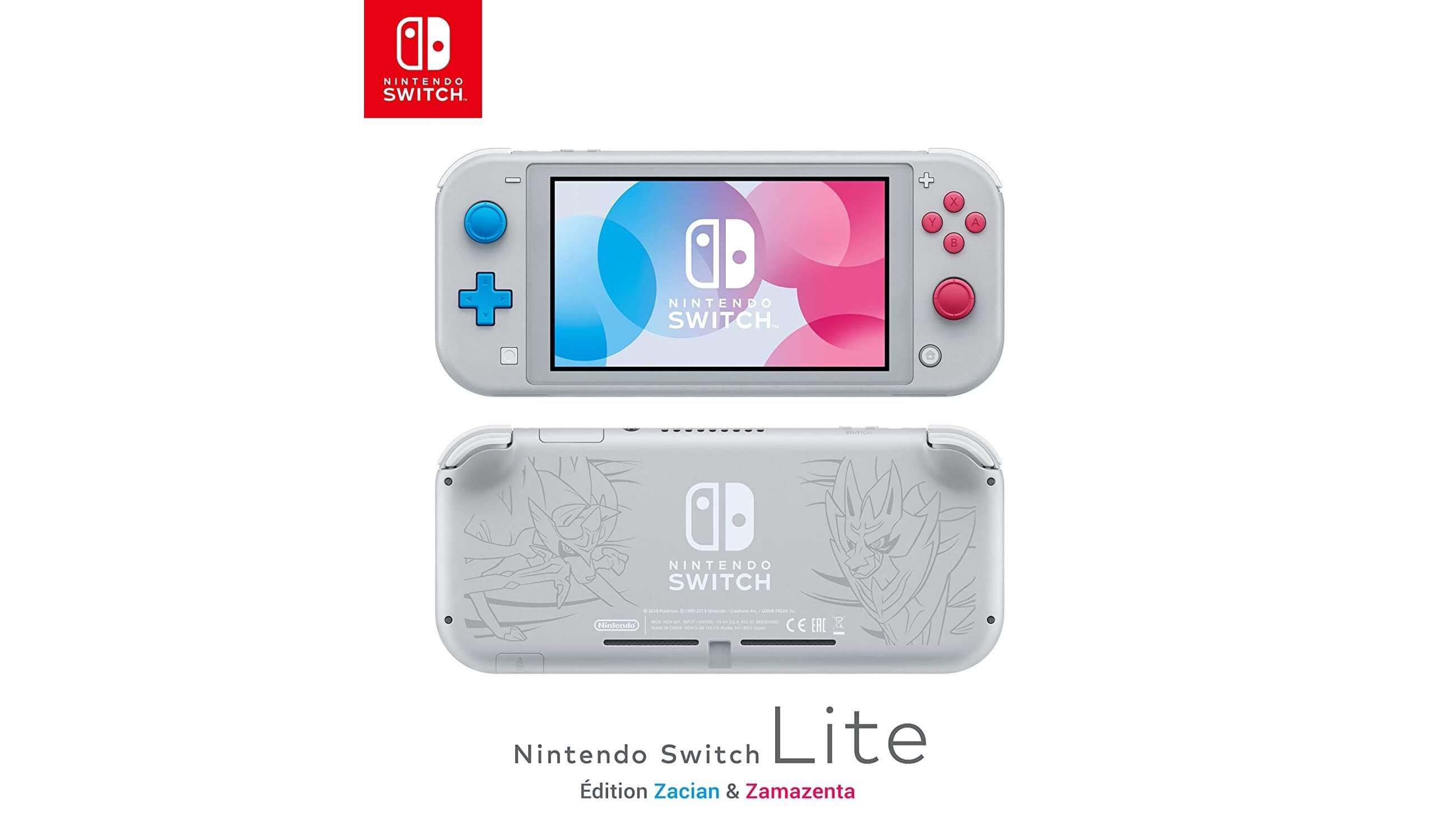 任天堂 Nintendo Switch Lite - Zacian & Zamacenta剑盾限定版,到手203.73欧,原价219.99欧!